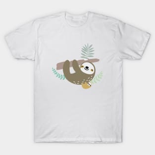 Cute sloths in the jungle. Kids' things. T-Shirt